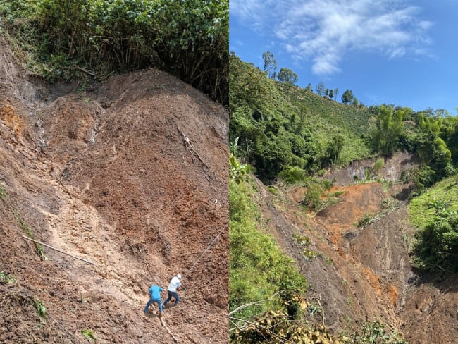 Avalancha dejó tres viviendas destruidas y varias familias damnificadas en Suárez, Cauca