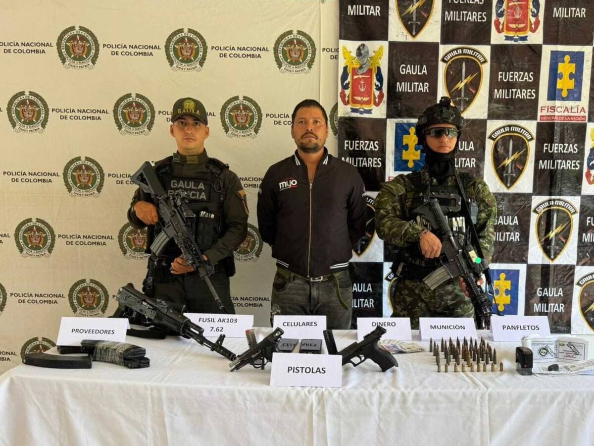 Cayó en el Tolima el jefe de finanzas del Frente Joaquín González de las disidencias de las Farc