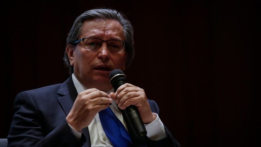Armando Novoa, magistrado de CNE. el 28 de Junio de 2016 durante el foro "Debate sobre la Reforma Política para el Posconflicto" Foto: Colprensa