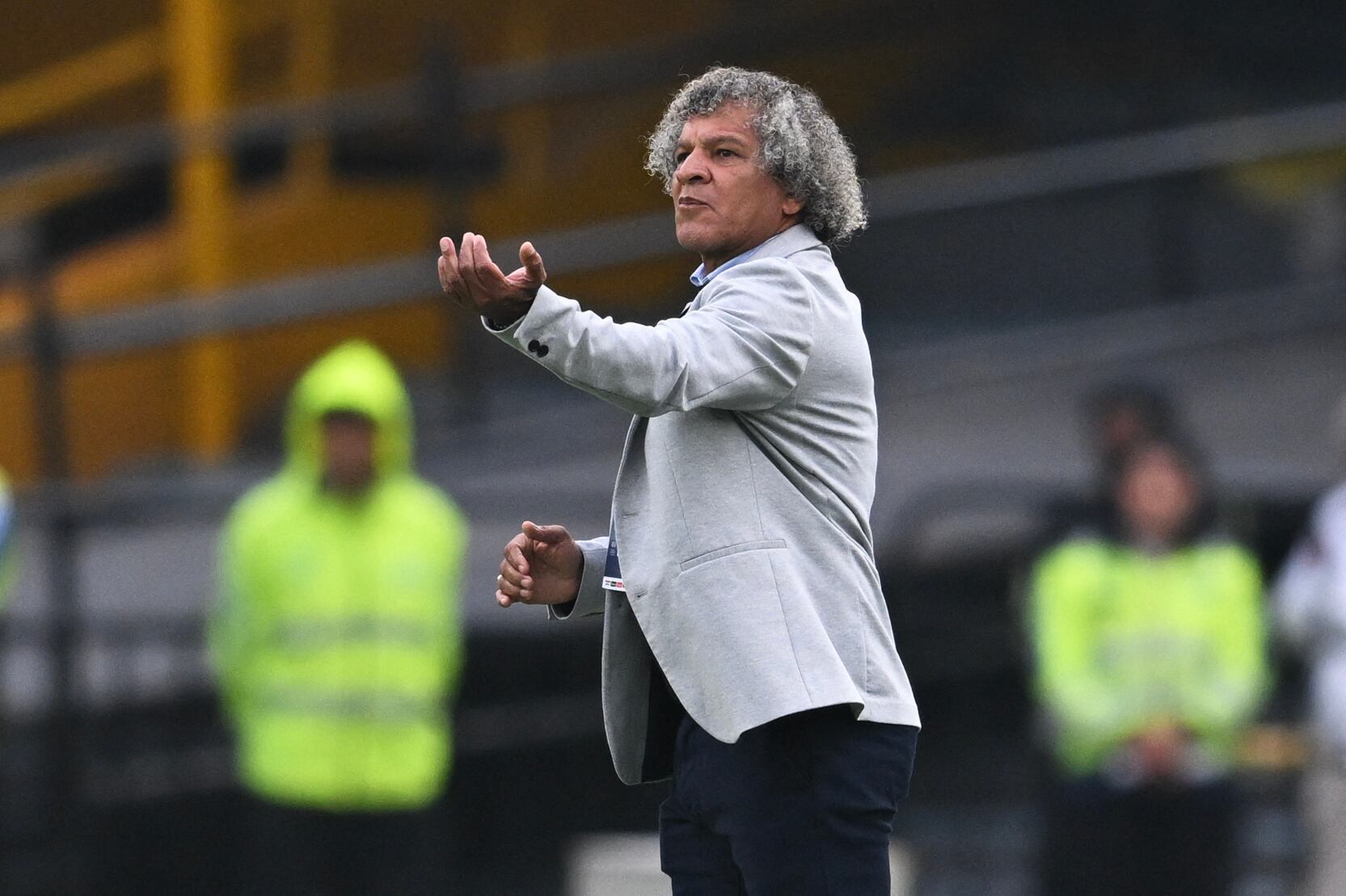 Alberto Gamero, entrenador de Millonarios. (Photo by RAUL ARBOLEDA / AFP) (Photo by RAUL ARBOLEDA/AFP via Getty Images)