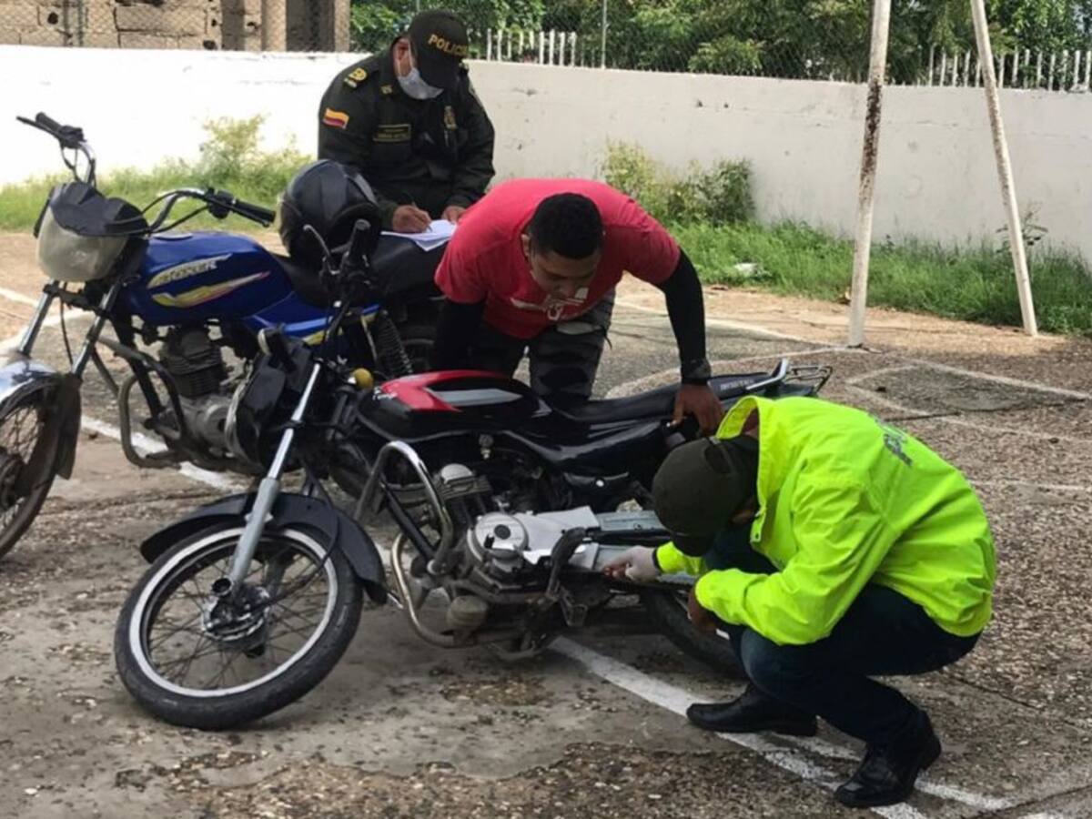 Caen tres presuntos jaladores de motos en Cartagena