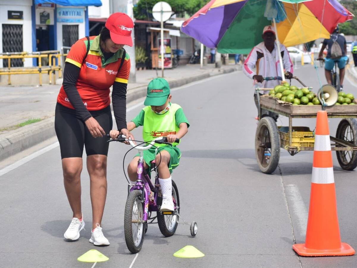 Ciclovía Dominical en Cartagena para celebrar Día del Niño