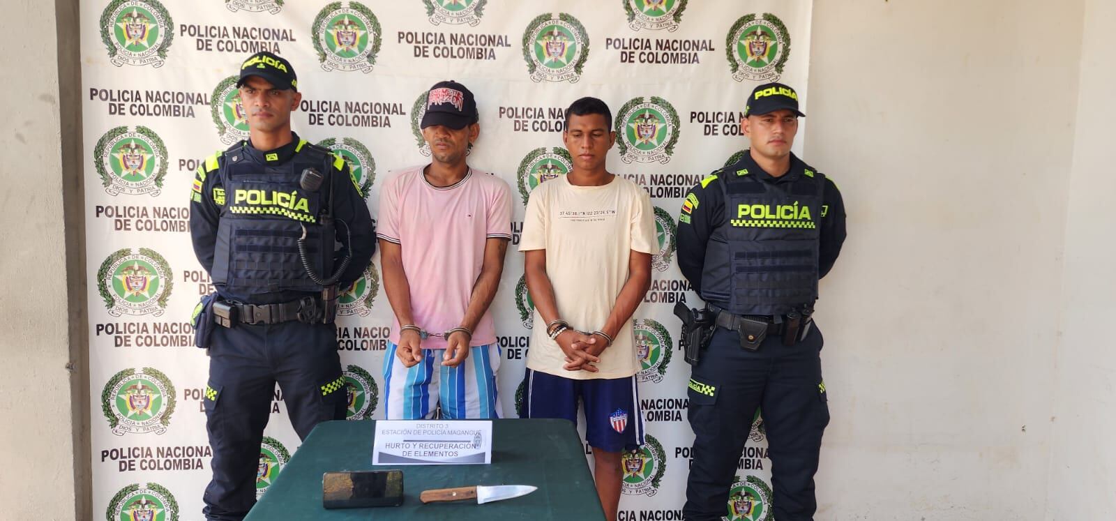 Ambos suman 15 anotaciones judiciales por porte ilegal de armas de fuego, hurto calificado y agravado y tráfico, fabricación o porte de estupefacientes