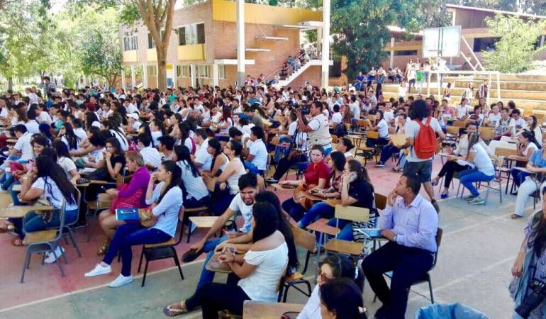 Estudiantes universidad de Pamplona 