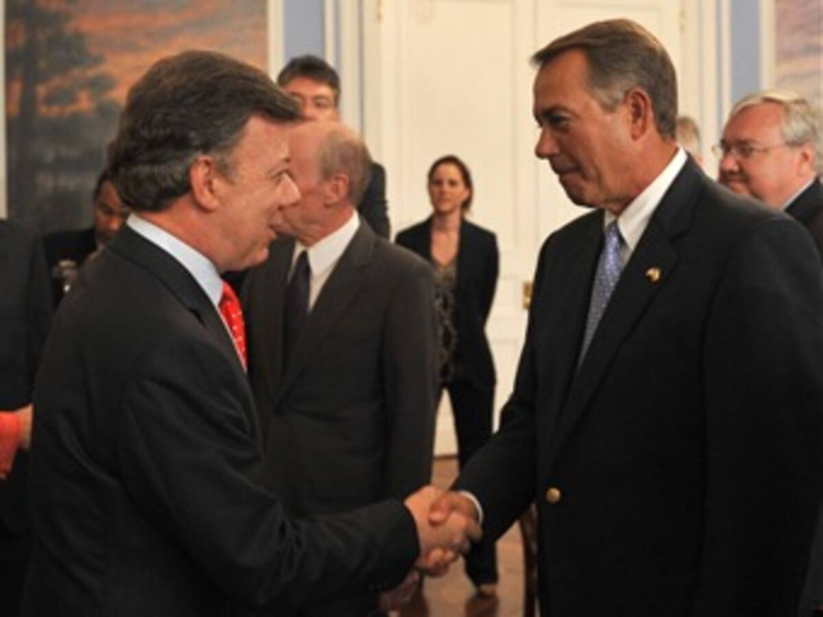 TLC generará más empleo a Colombia y EEUU: John Boehner