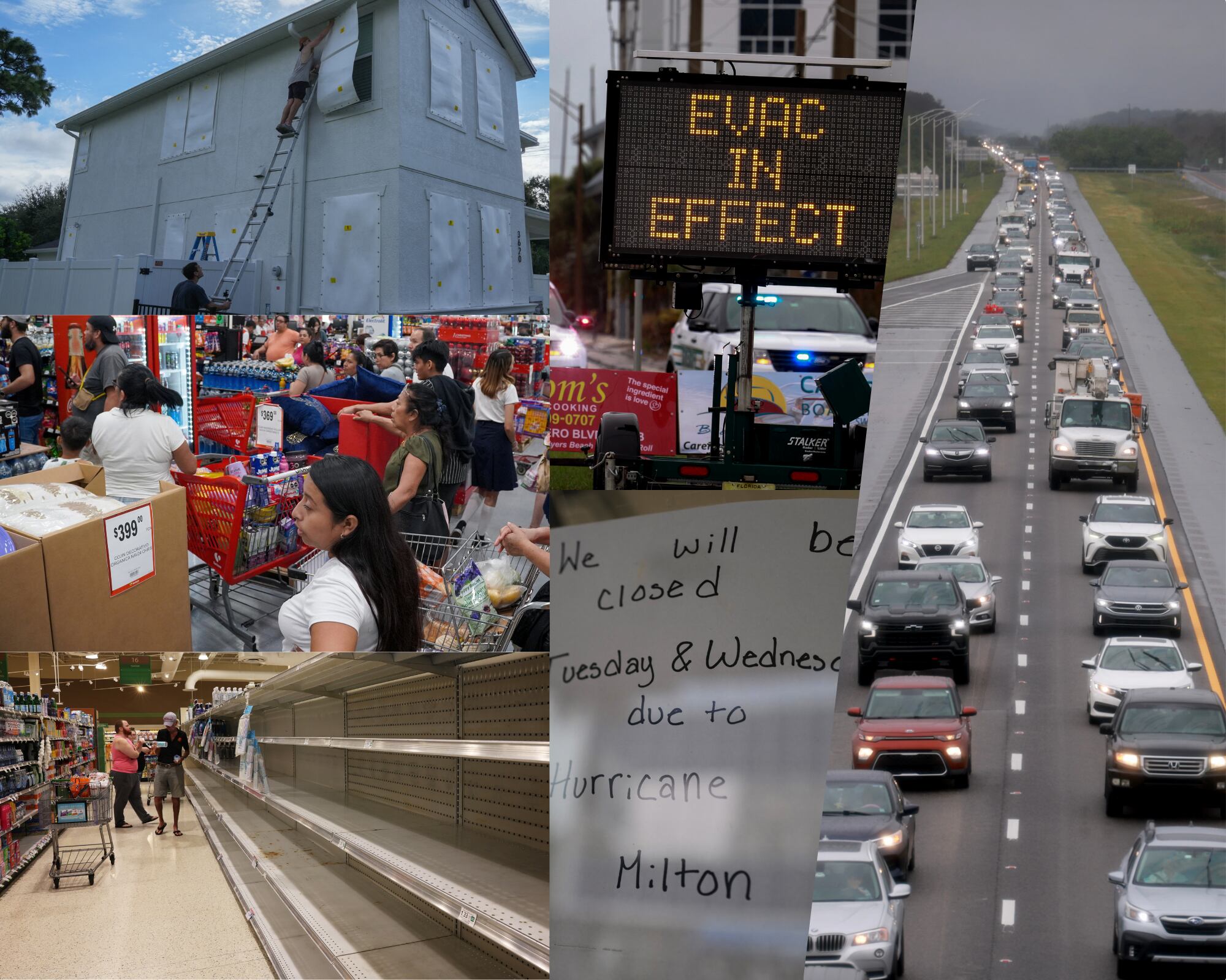 Las autoridades estadounidenses alertan del avance del huracán Milton y reiteran los llamados a evacuar como una “cuestión de vida o muerte”.
(Foto: Caracol Radio /  Getty )