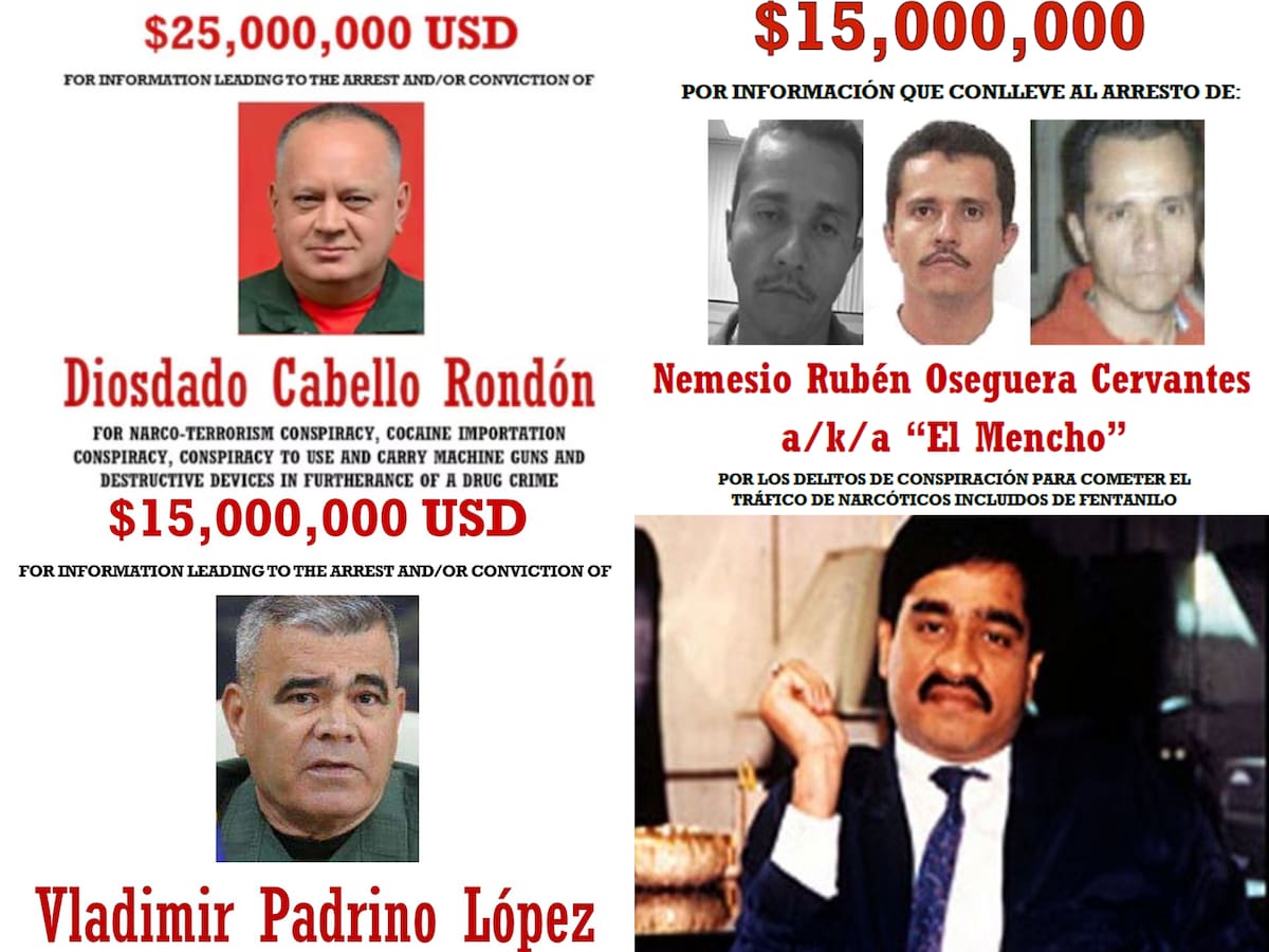 ¿Quiénes son los más buscados por Estados Unidos tras captura de Nicolás Maduro?