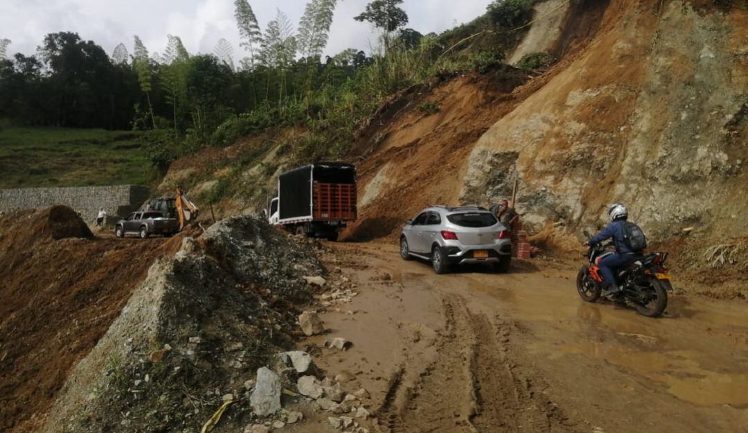 Deslizamientos en Caldas por lluvias. Imagen de archivo