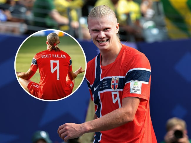 ¿Quién es Haaland, cuál es su estatura, cuánto pesa y quién es la pareja del ‘cyborg’ noruego? Getty Images/Instagram: @Erling