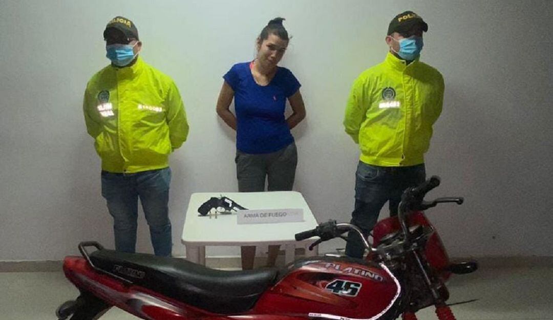Según las investigaciones la motocicleta habría sido utilizada en un robo cometido en el centro de Magangué
