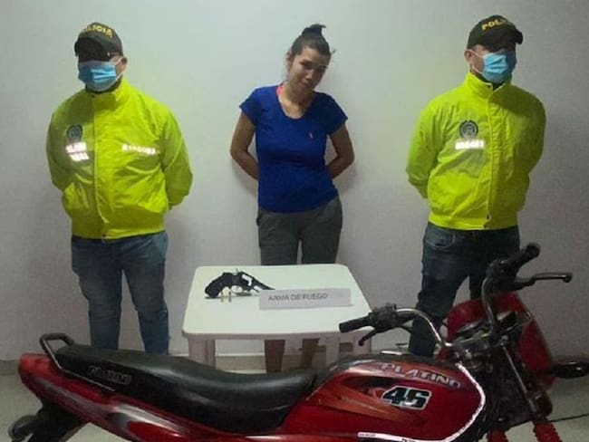 Según las investigaciones la motocicleta habría sido utilizada en un robo cometido en el centro de Magangué