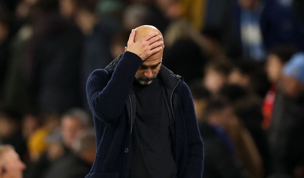 Pep Guardiola, entrenador del Manchester City / Getty Images