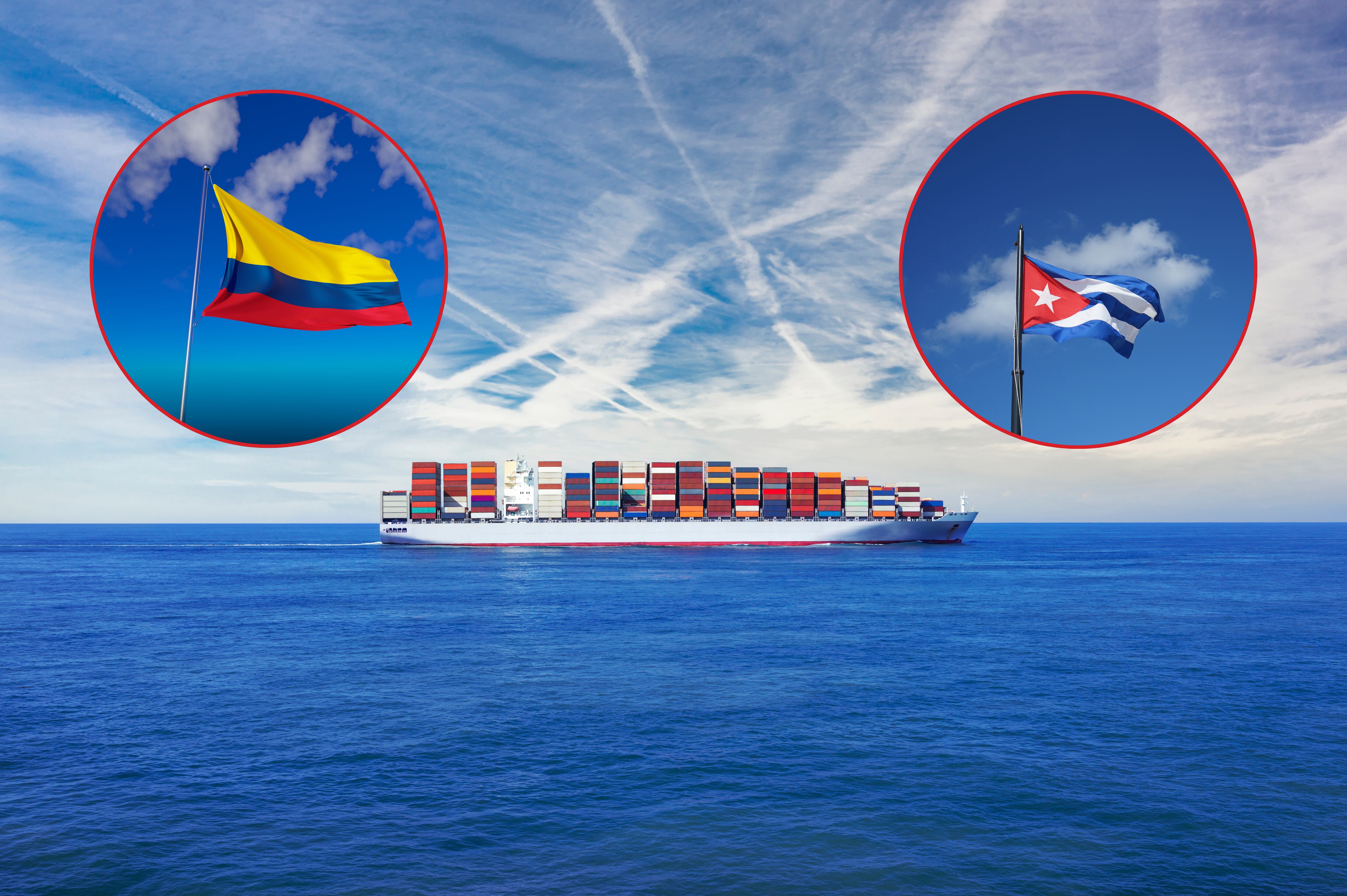 Imagen de referencia. Embarcación - Bandera de Colombia - Bandera de Cuba: Getty Images.