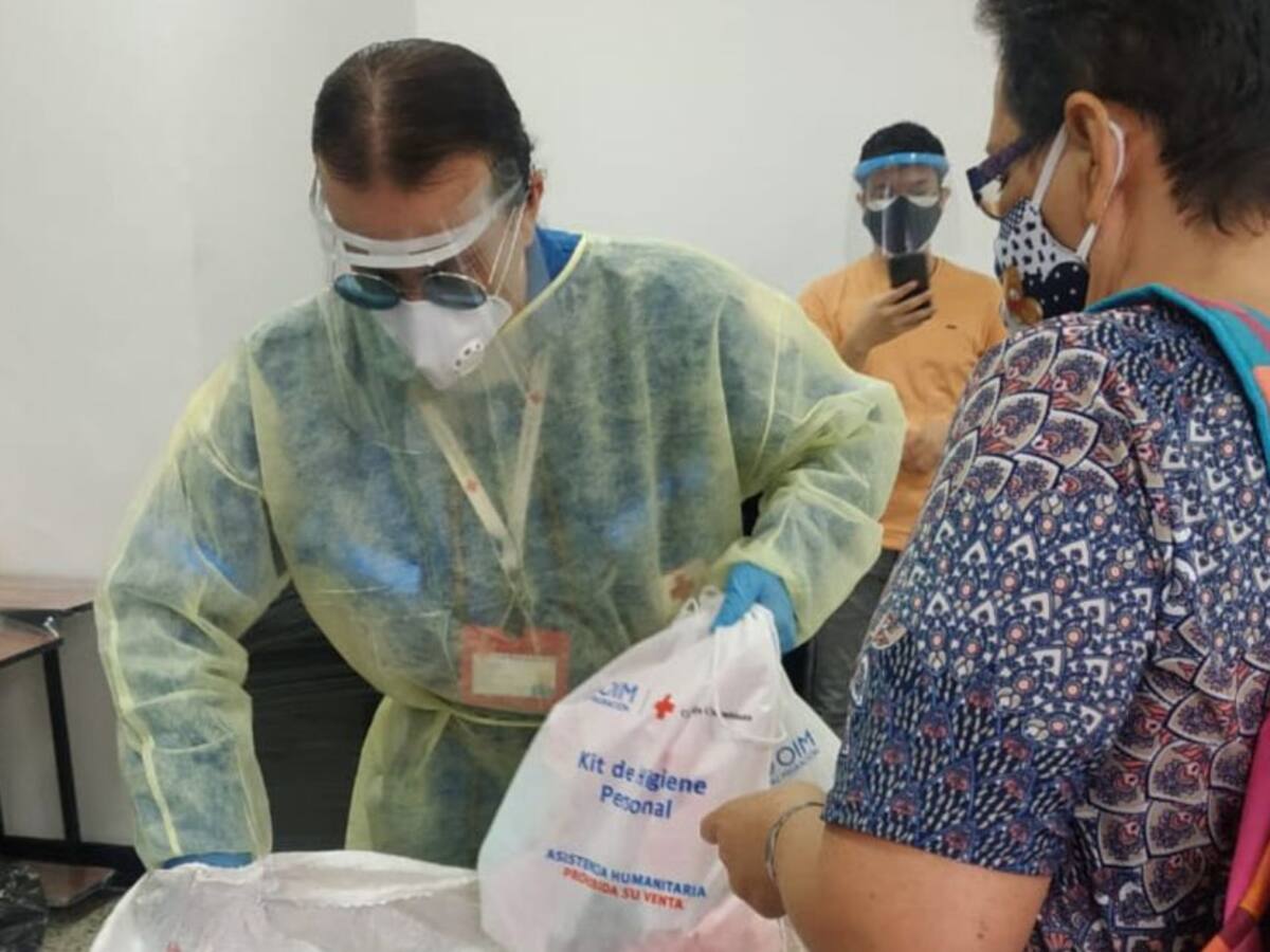 Población migrante de Risaralda recibió kits con ayudas humanitarias
