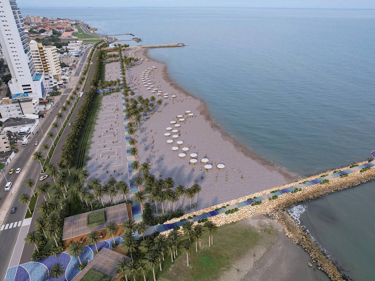 Primera fase del Gran Malecón del Mar en Cartagena se entregará en agosto de 2026