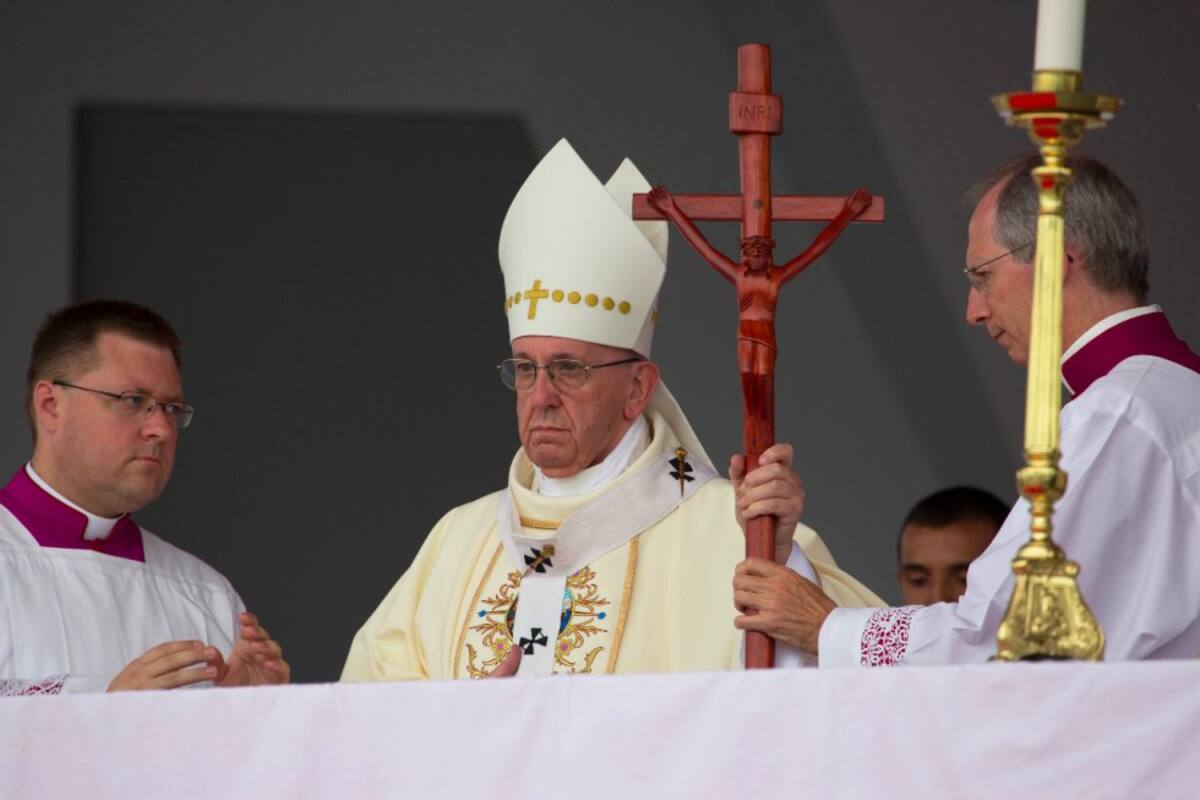 El papa Francisco en la Santa Misa