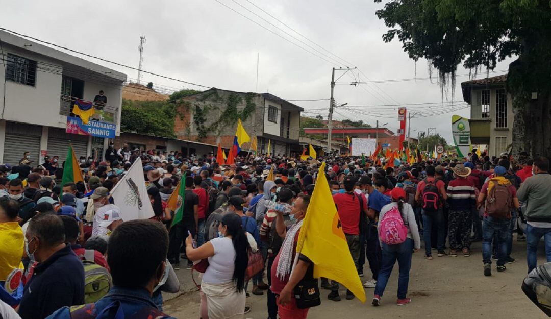 Masivas movilizaciones de campesinos en la provincia de Ocaña