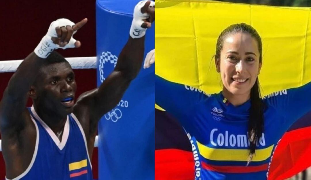 Yuberjen Martínez y Mariana Pajón 