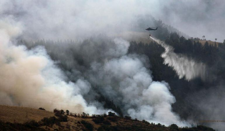 Incendio en Villa de Leyva.