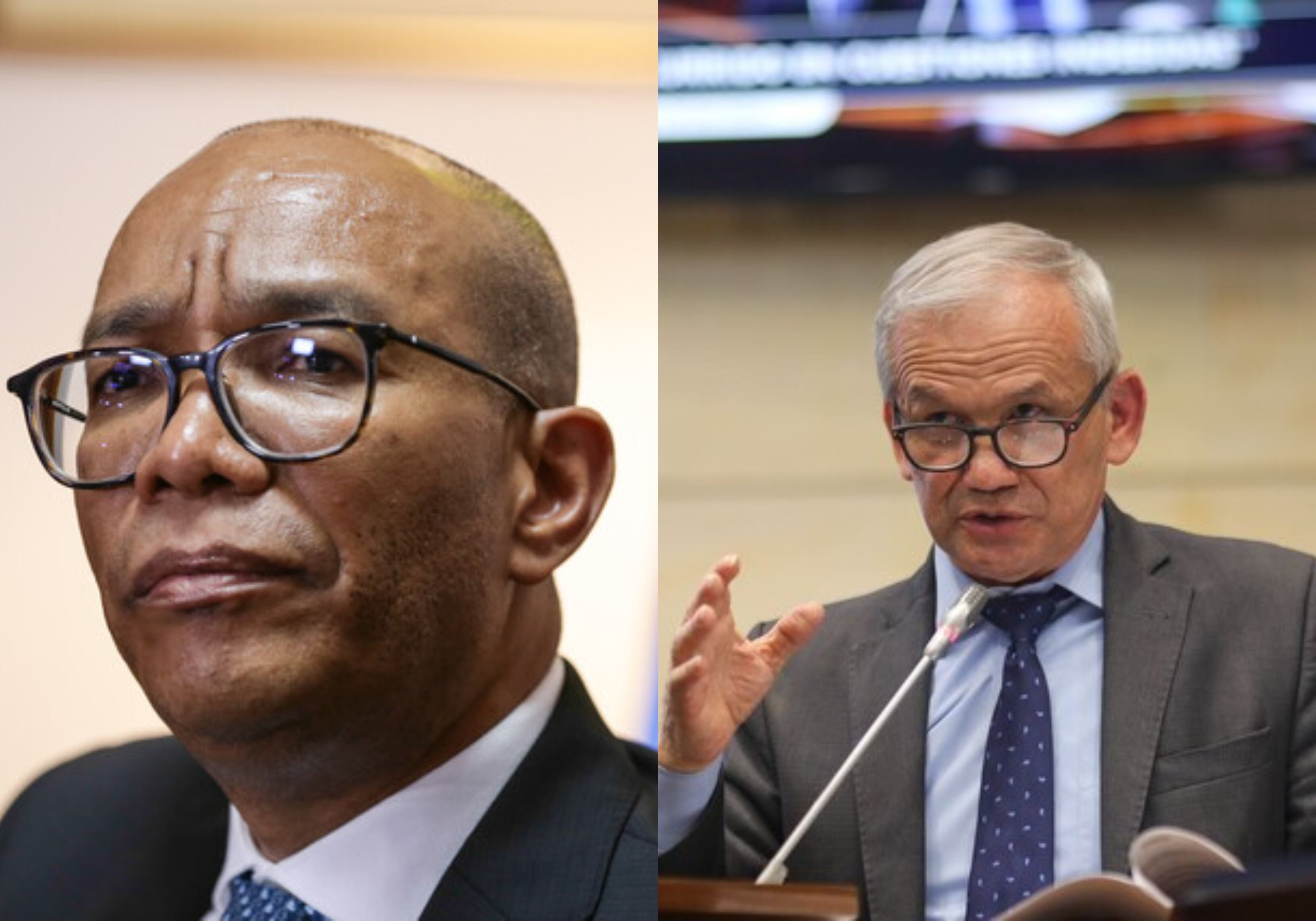 Presidente de la Corte Suprema de Justicia, magistrado Gerson Chaverra y Carlos Ramón González, director del Departamento Nacional de Inteligencia. Fotografías: Colprensa