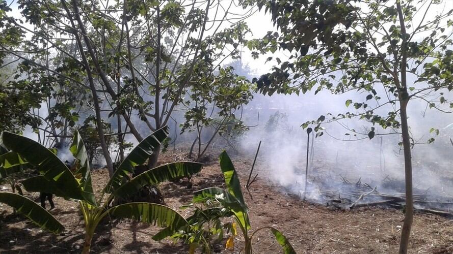 Las personas fueron capturadas por el delito de servidor público e incinerar un predio en la Dorada.. Foto: Polícia