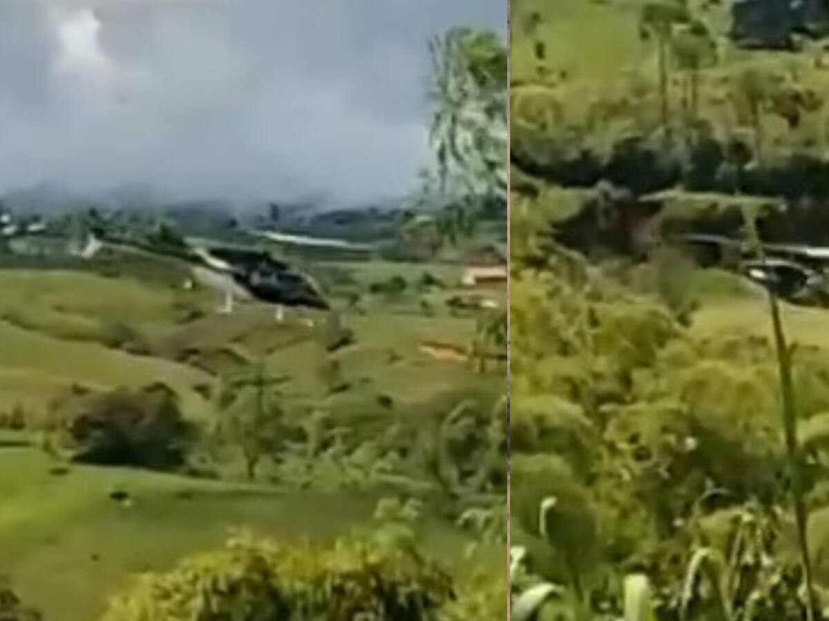 Grupo armado intentó asaltar helicóptero que transportaba dinero en Cauca