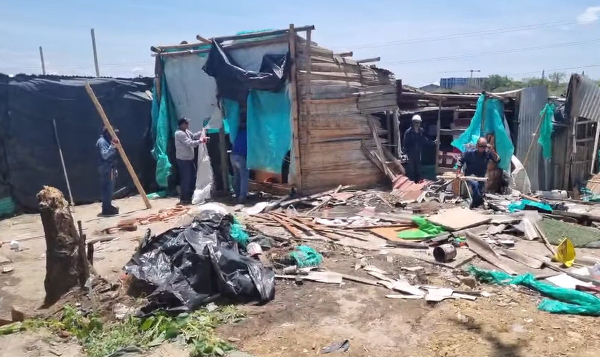 Desmonte de vivienda en Villa Resistencia