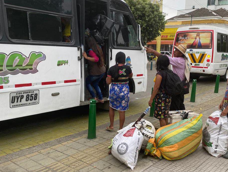 Indígenas de la etnia Zenú en Montería.