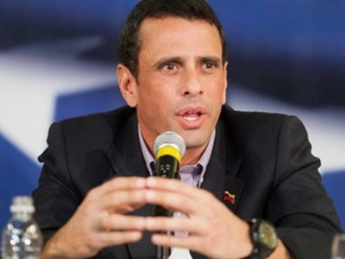 Capriles pide al Papa Francisco que intervenga en crisis de Venezuela