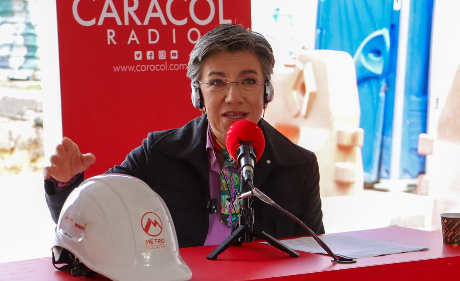 Obras de la primera línea del metro, Claudia López - Getty Images