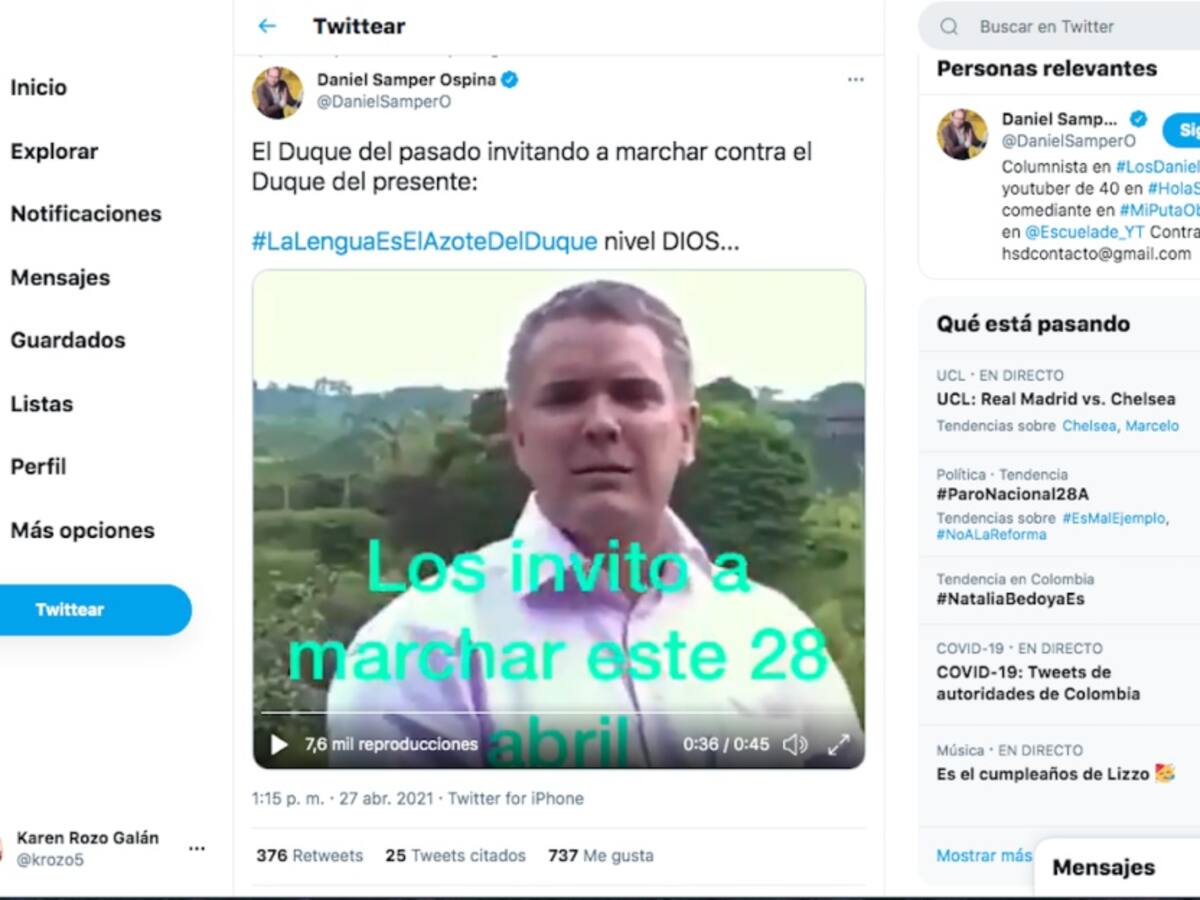 Reviven video de Iván Duque invitando a marchar contra Reforma Tributaria