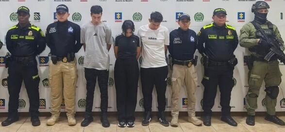 Grupo delincuencial ´El Tren del Llano´.  Foto: Alcaldía de Envigado.