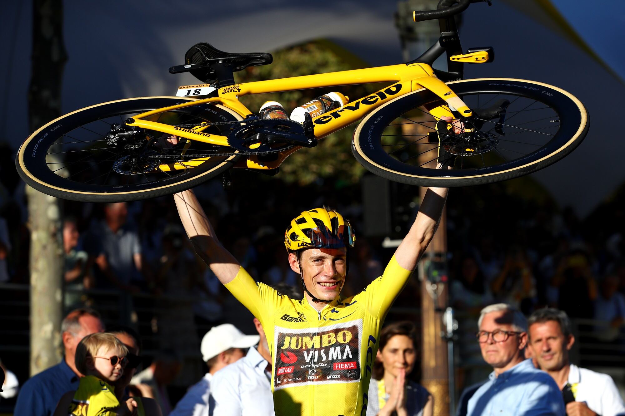 Jonas Vingegaard  (Photo by Michael Steele/Getty Images)
