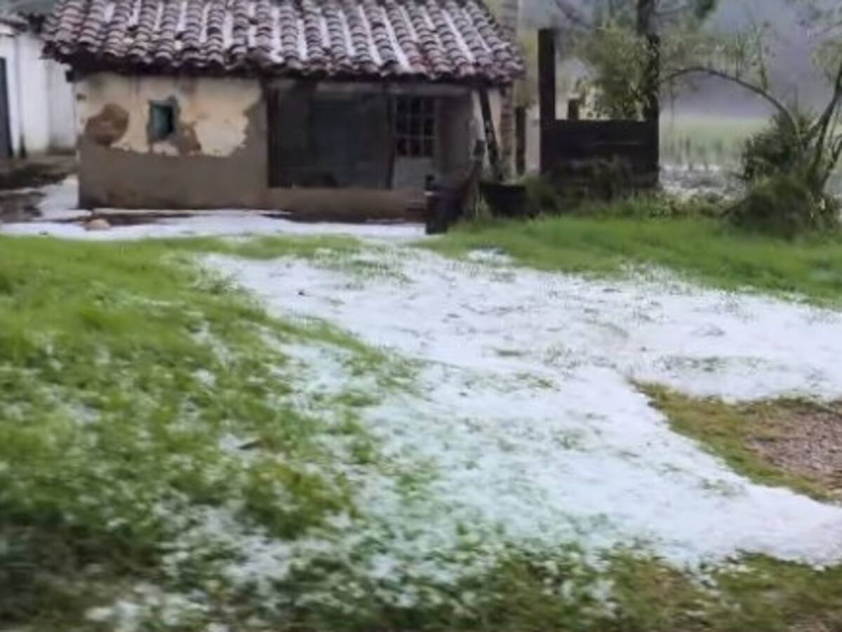 Granizada en Arcabuco deja más de 15 viviendas afectadas y pérdidas en cultivos