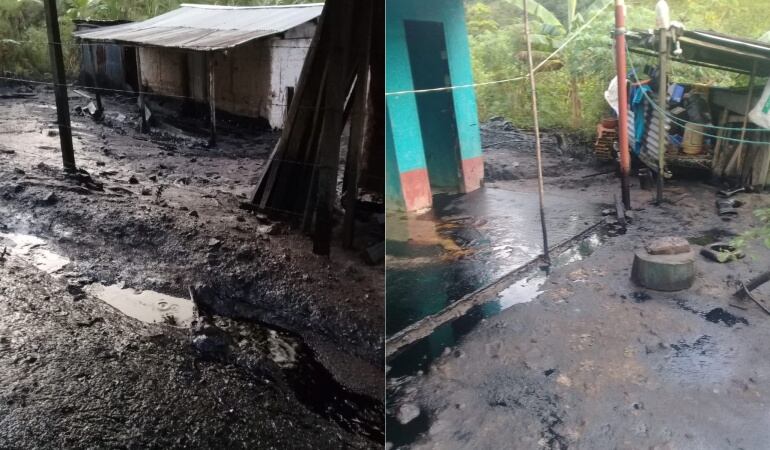 Derrame de petroleo por atentado en Teorama