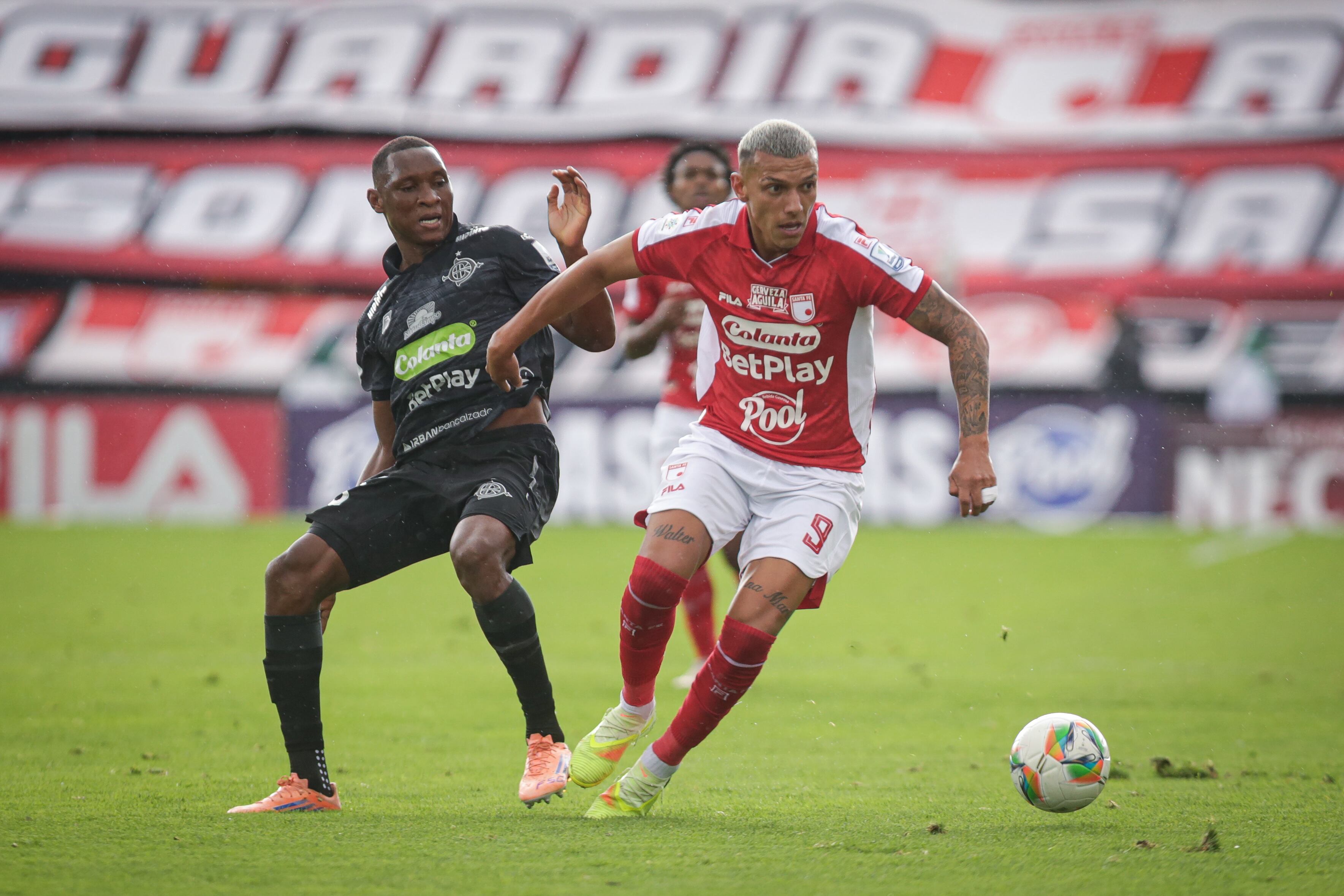 Franco Fagúndez se sinceró tras la poca continuidad que ha tenido en Santa Fe: esto contó de Repetto. (Colprensa - Cristian Bayona).