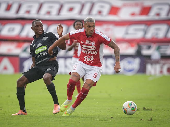 Franco Fagúndez se sinceró tras la poca continuidad que ha tenido en Santa Fe: esto contó de Repetto. (Colprensa - Cristian Bayona).