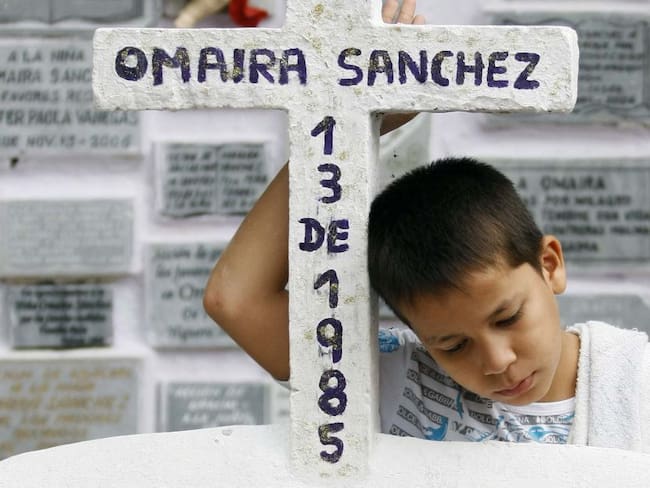 Santería en la tumba de Omaira Sánchez