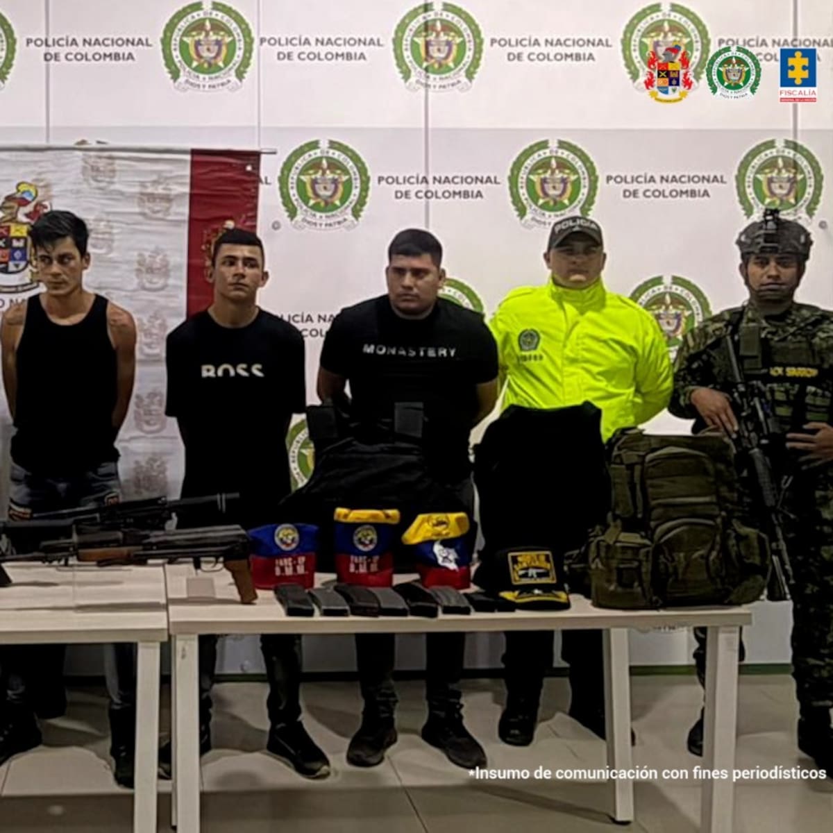 Judicializados cuatro presuntos integrantes de las disidencias de las FARC en Norte de Santander