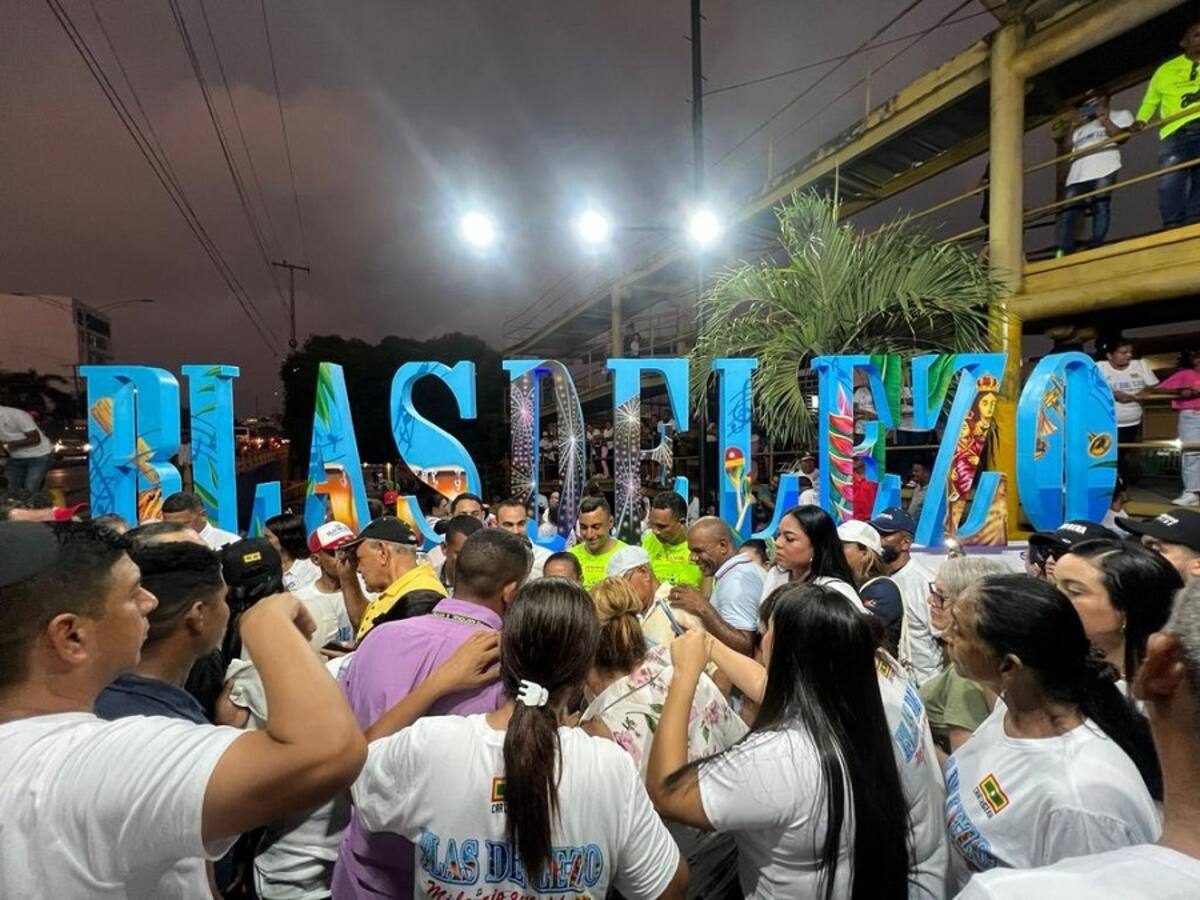 Dumek Turbay defiende instalación de letras en barrio Blas de Lezo de Cartagena