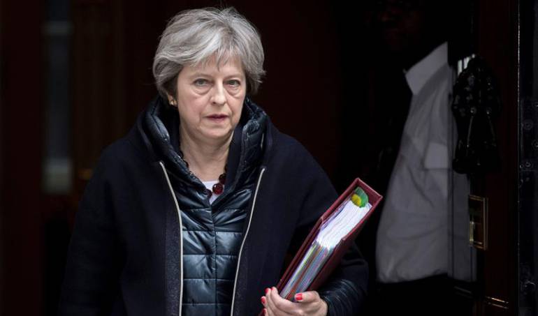 La primera ministra británica, Theresa May.