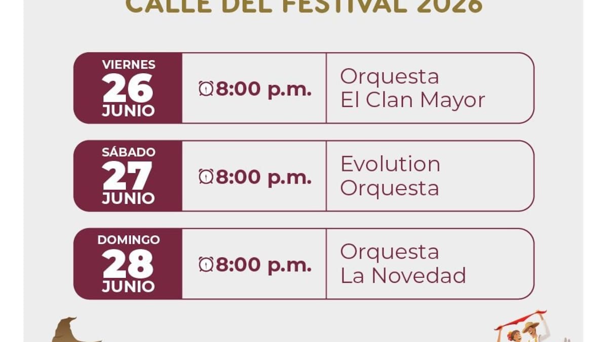 Orquestas huilenses ya tienen escenario en la Calle del Festival versión 65
