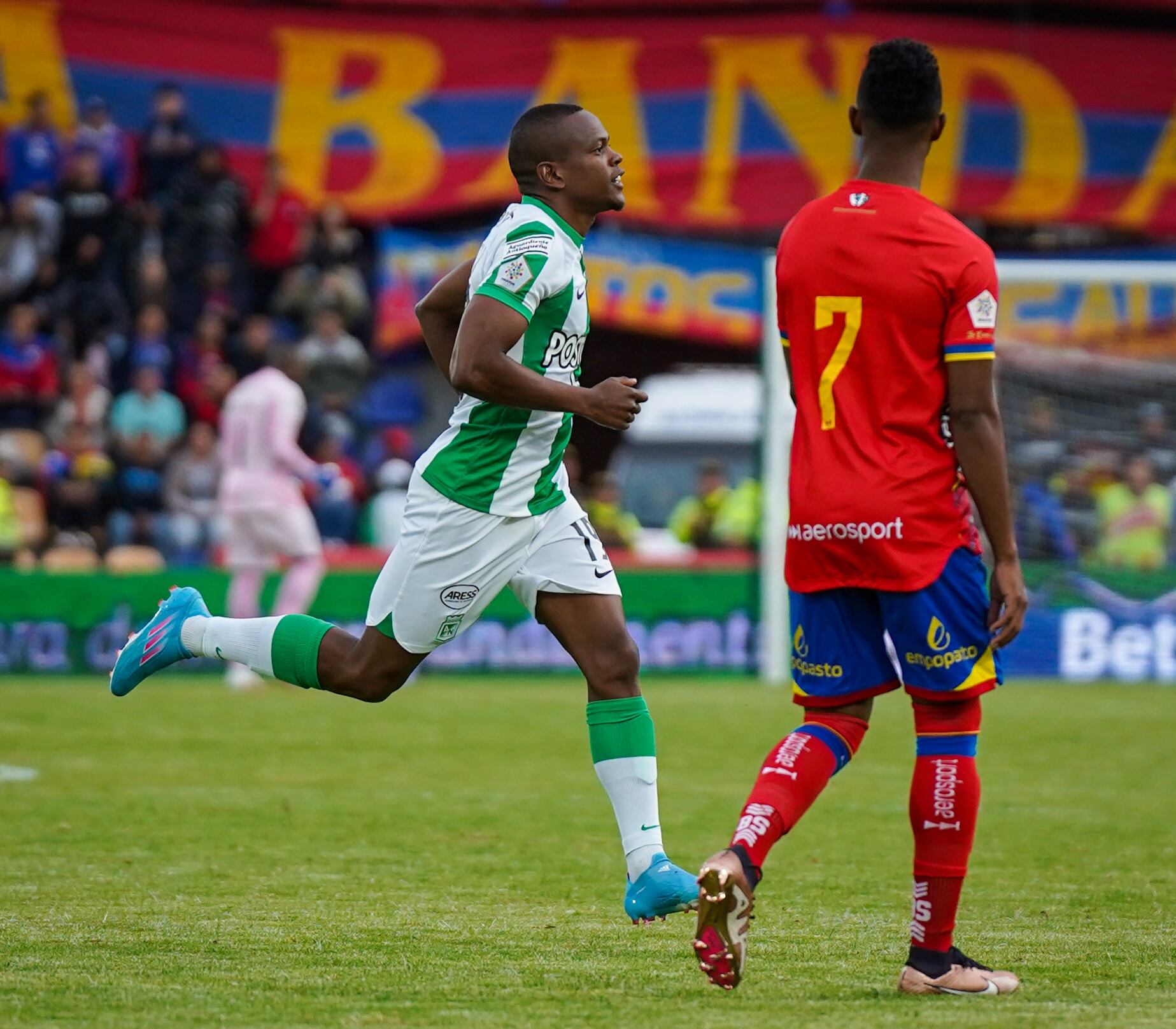 Yerson Candelo celebra el gol marcado ante Deportivo Pasto / Foto: Nacional