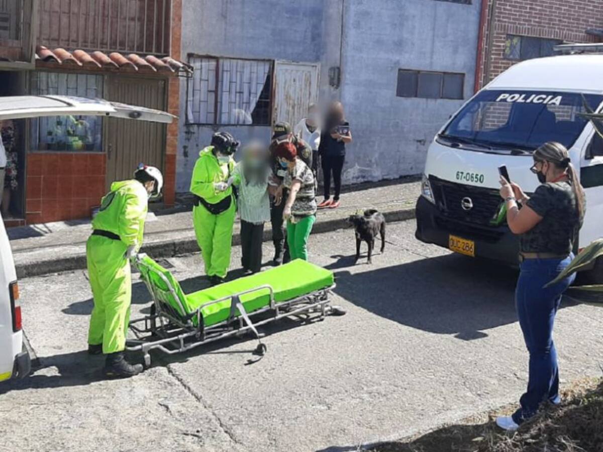 Rescatada en Villamaría adulta mayor en estado de abandono