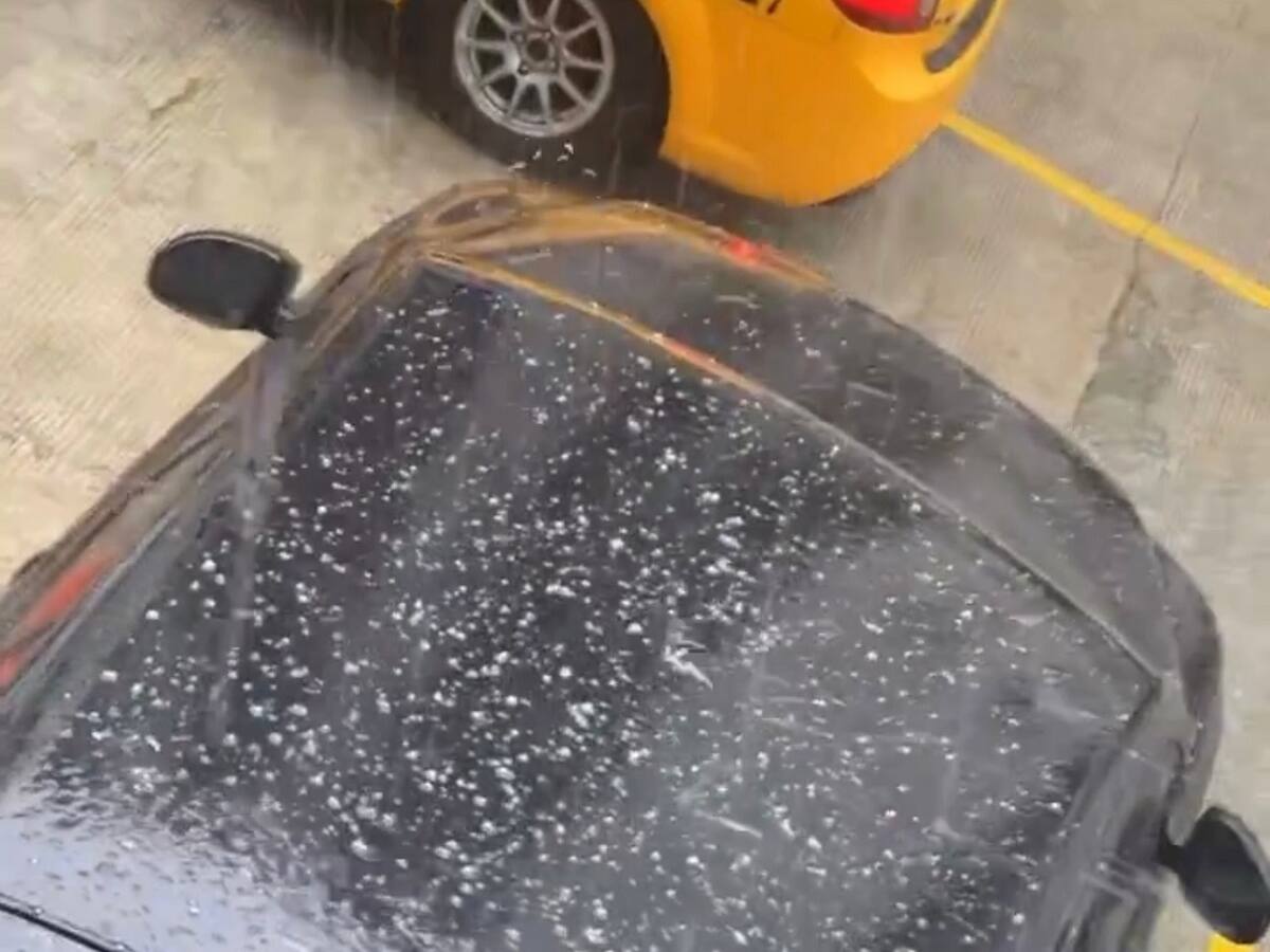 Fuerte aguacero con granizada se registró en el oriente de Manizales