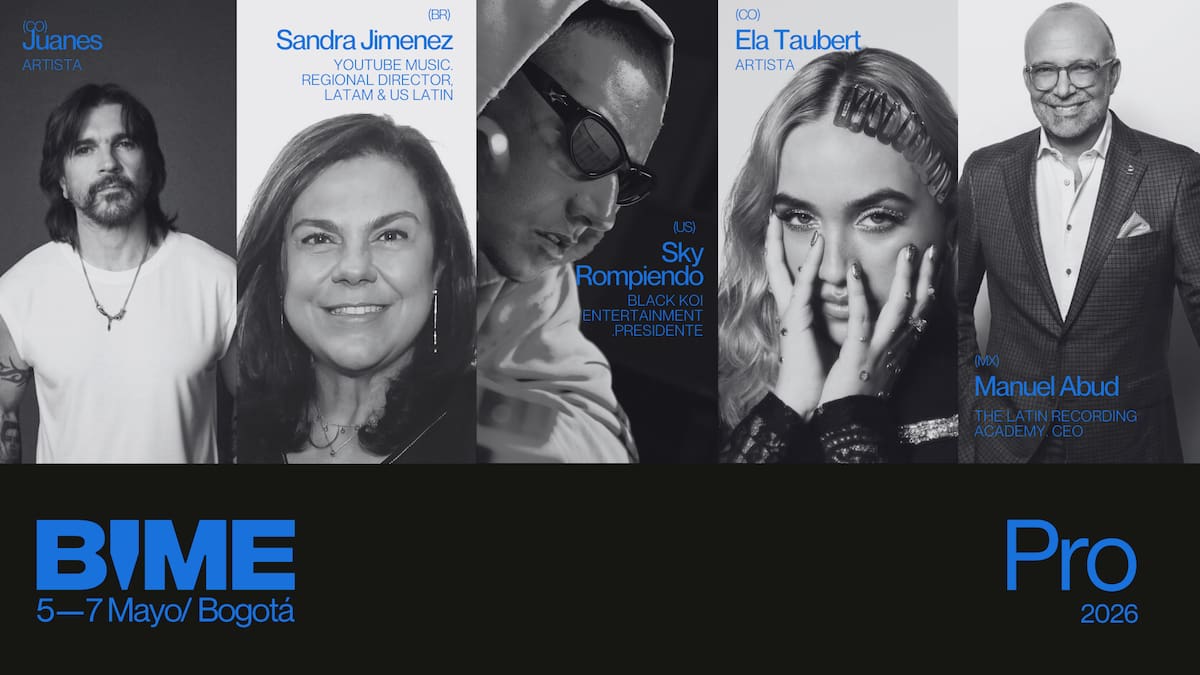 Juanes, Sky rompiendo y Ela Taubert lideran la celebración de los 5 años de BIME en Bogotá