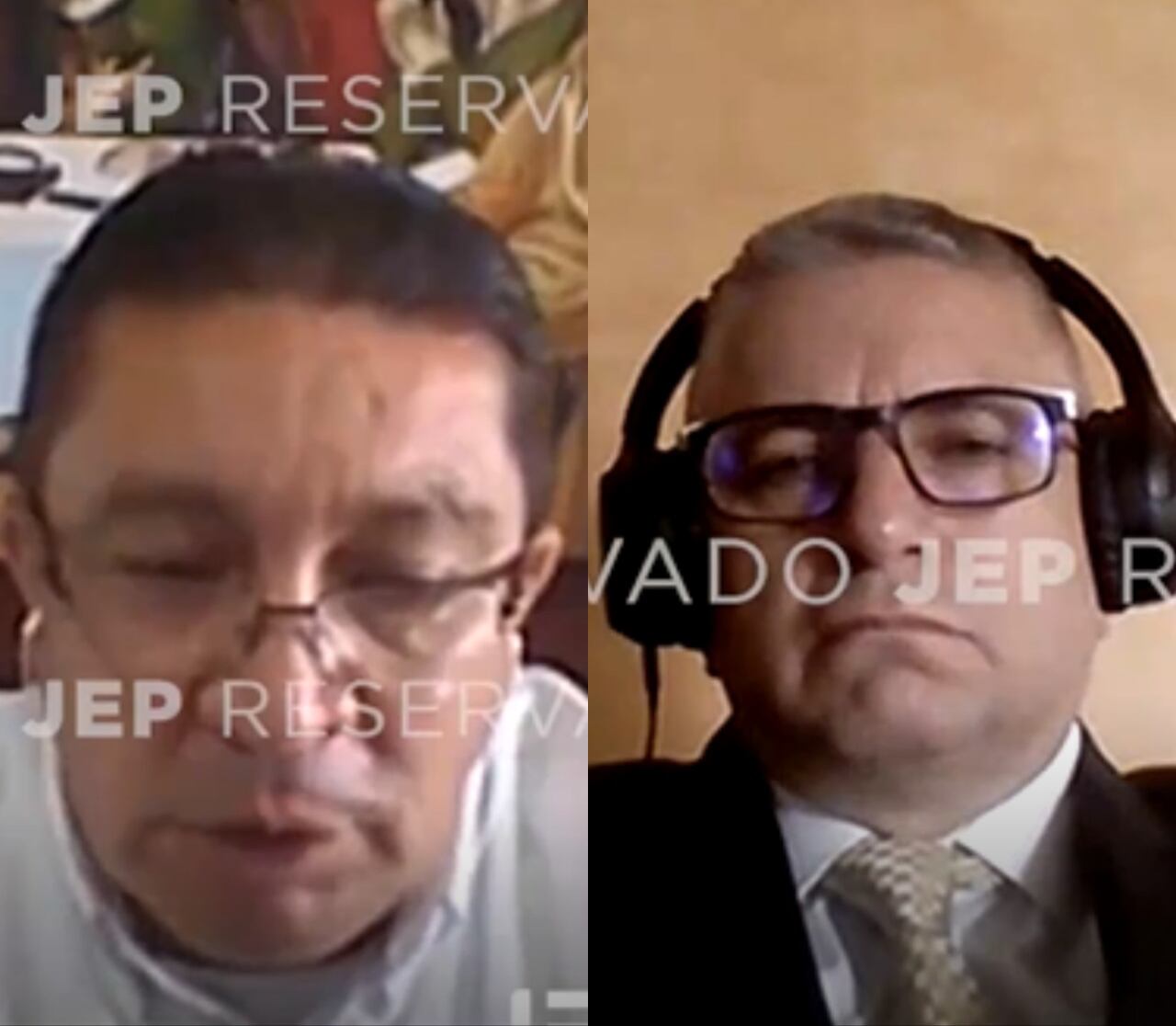 Miguel Beltrán Chacón y César Oswaldo Morales. Cortesía JEP