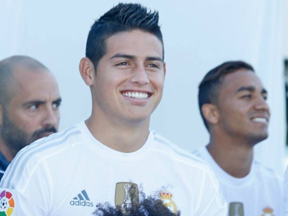 El detrás de cámaras de la foto oficial de James con el Real Madrid 2015