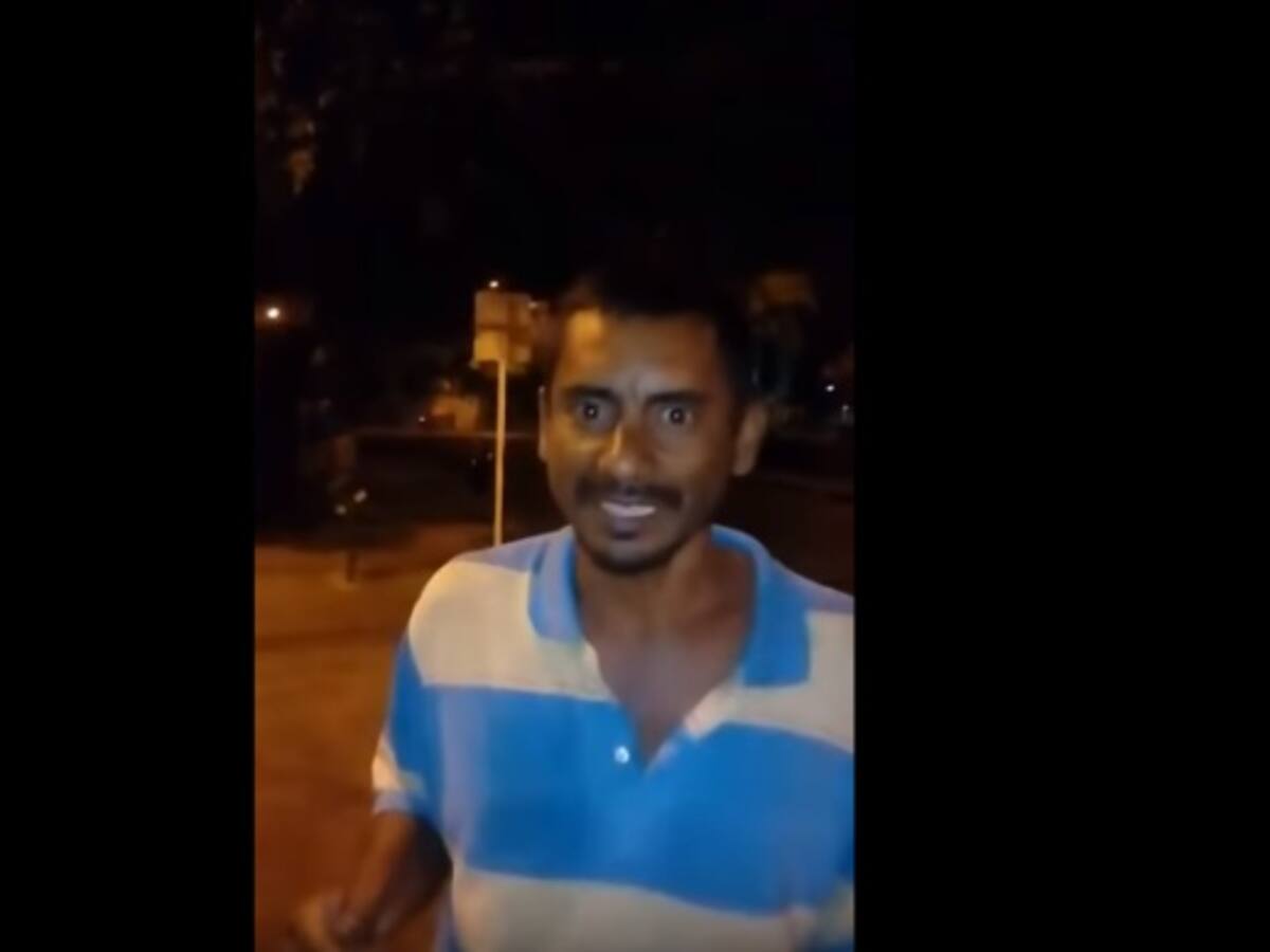 En un fenómeno viral se convirtió el video de un habitante de calle