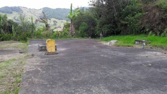 Techo del tanque de agua en Manizales